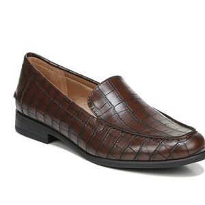 NIB LIFE STRIDE Women’s sz 10 W brown gator loafer shoe MARGOT